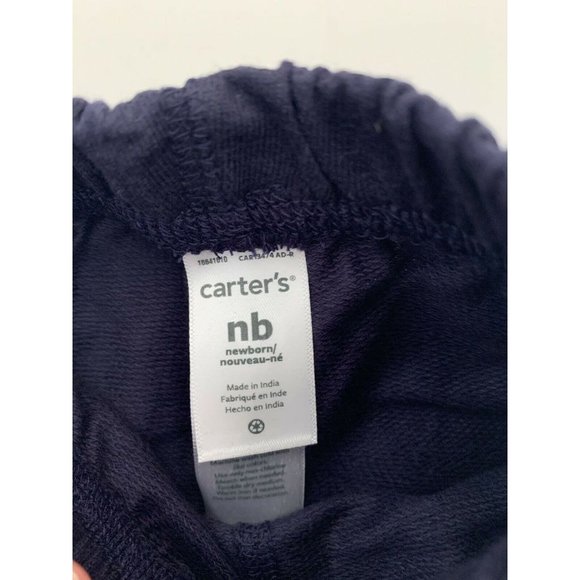 Newborn Carter's 2 Piece Pants and Shirt Animal Outdoor Theme Joggers - Picture 10 of 11